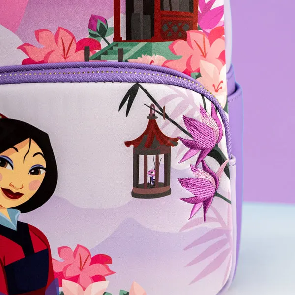 Loungefly x Disney Mulan Floral Mini Backpack