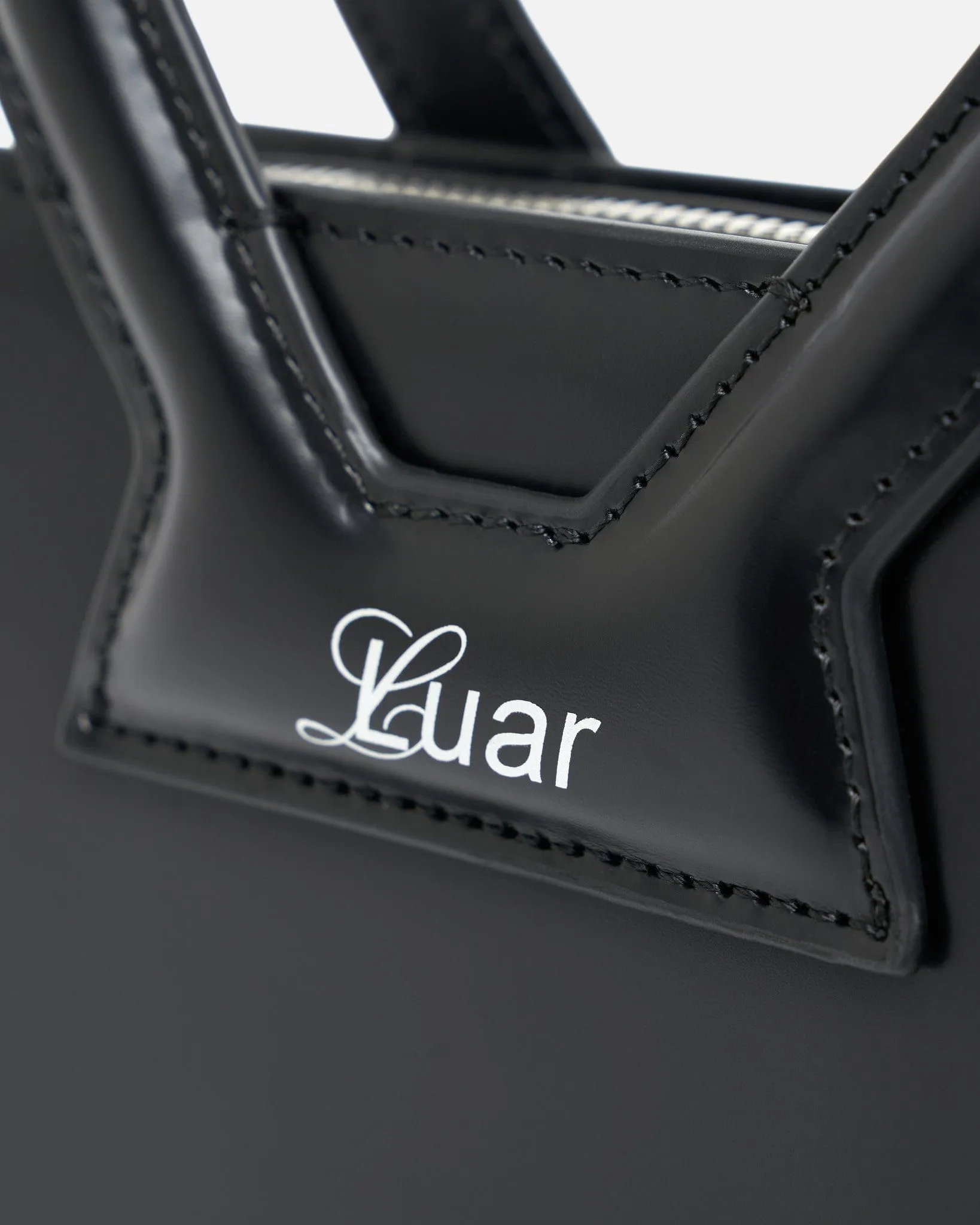 Luar Leather Small Ana Bag in Black