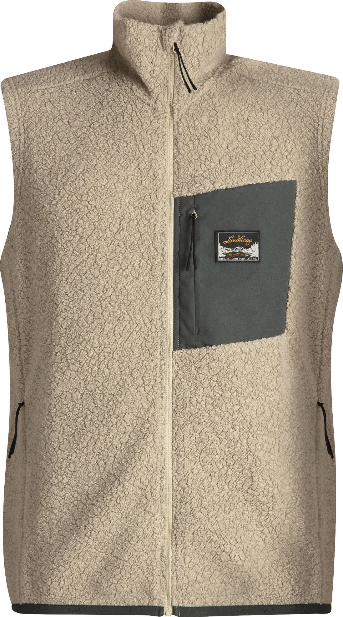 Lundhags Men's Flok Wool Pile Vest Sand | Buy Lundhags Men's Flok Wool Pile Vest Sand here | Outnorth