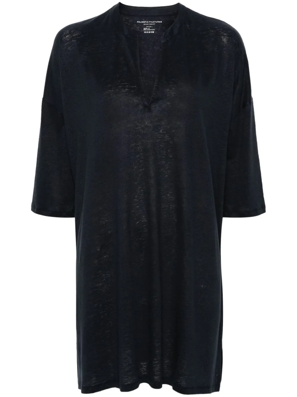 Majestic    Majestic Linen Blend Tunic Dress