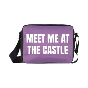 Meet Me At The Castle Purple Classic Cross-body Nylon Bag