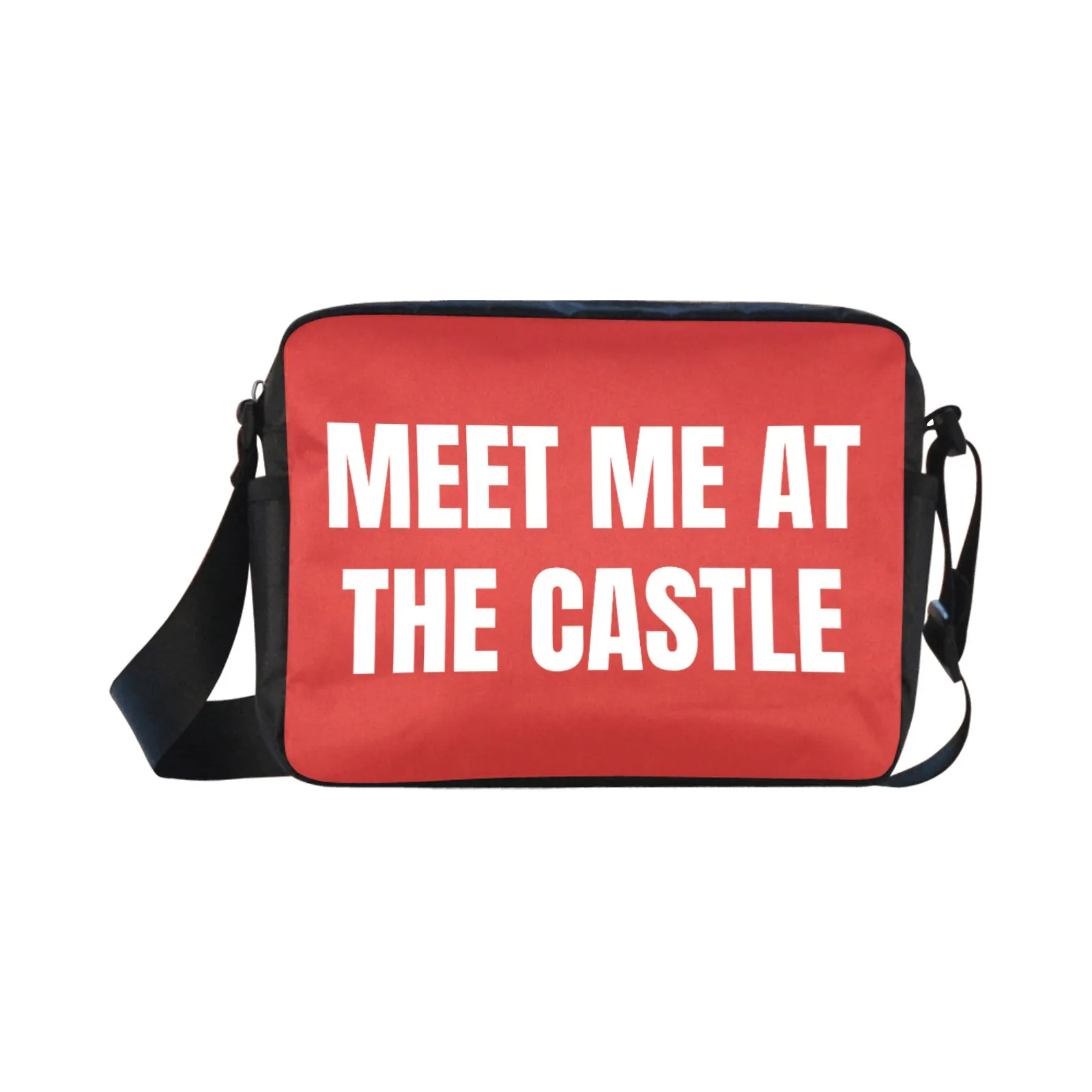 Meet Me At The Castle Red Classic Cross-body Nylon Bag