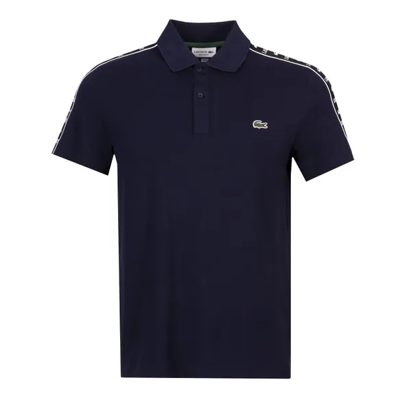 Mens Blue PH7398 Logo Stripe Polo