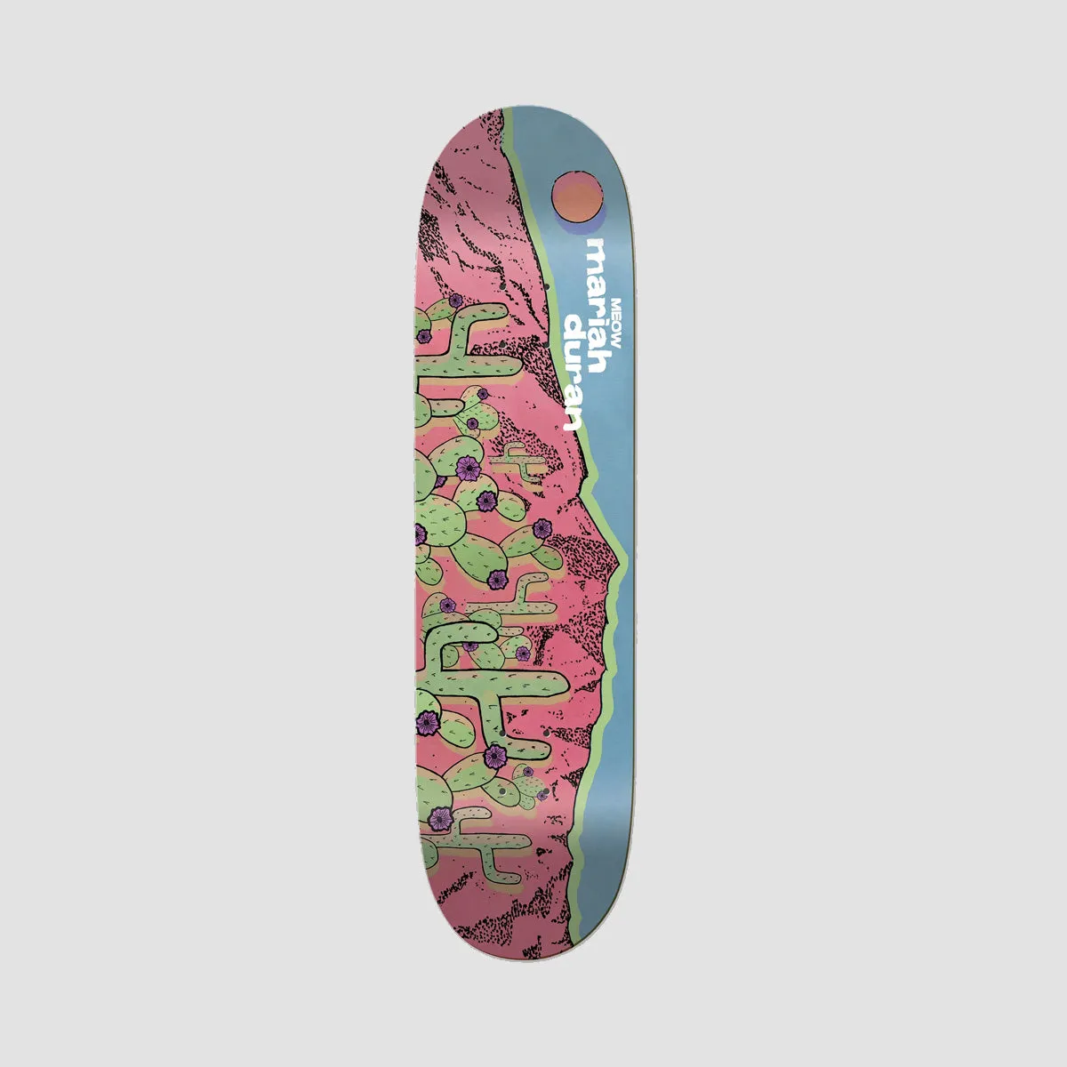 Meow Mariah Duran Sandia Skateboard Deck - 8"