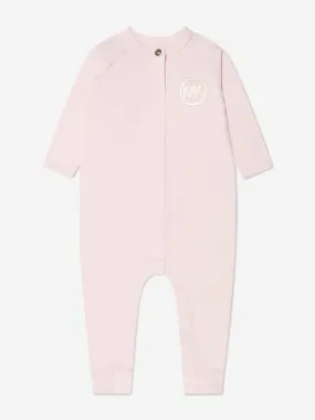 Michael Kors Baby Girls Logo Romper in Pink