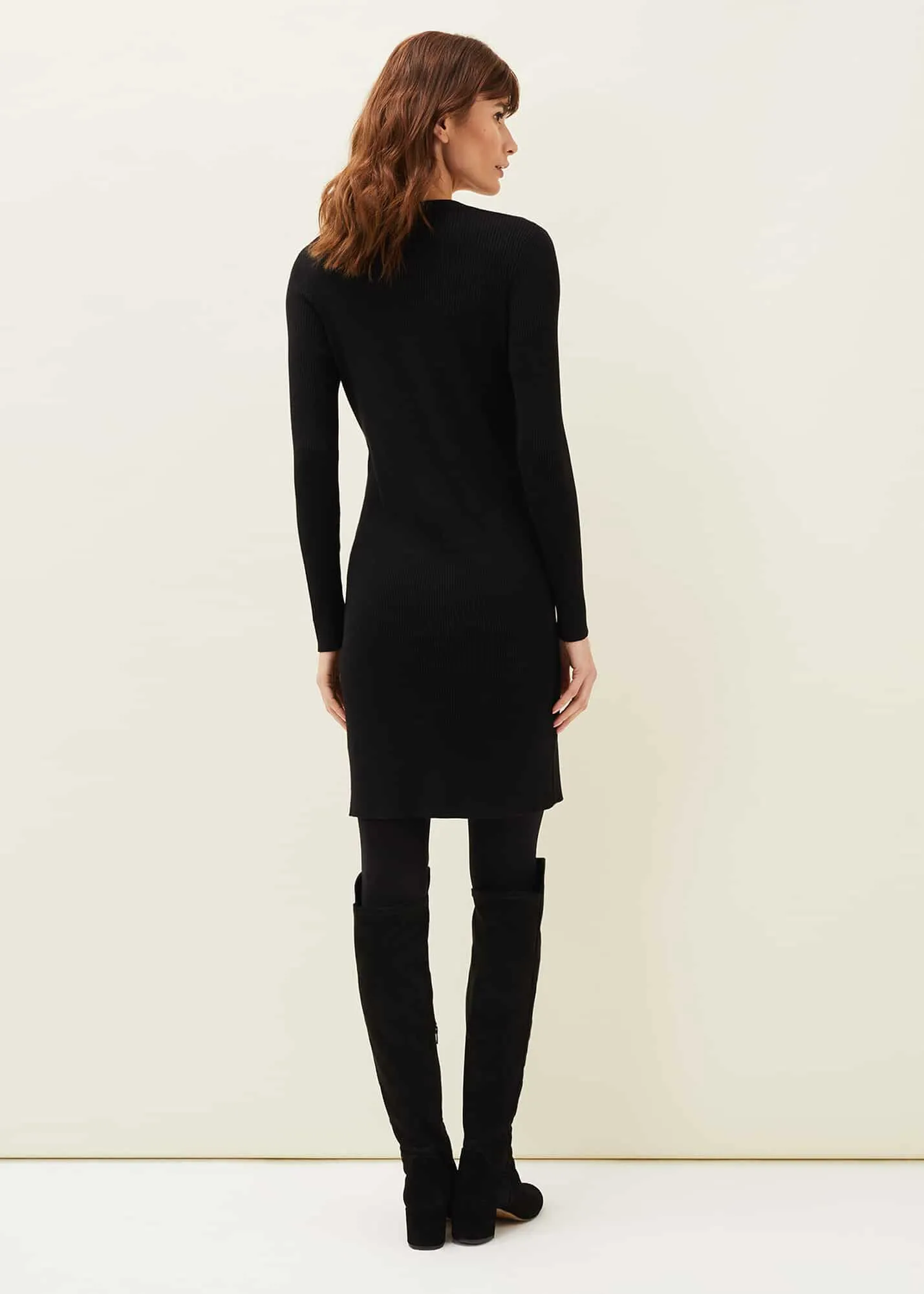 Milla Multiway Zip Ribbed Tunic Dress