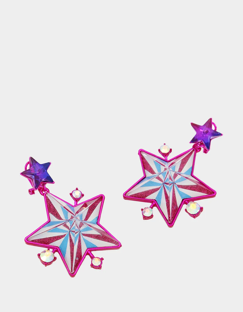 MISS USA STAR DROP EARRINGS MULTI