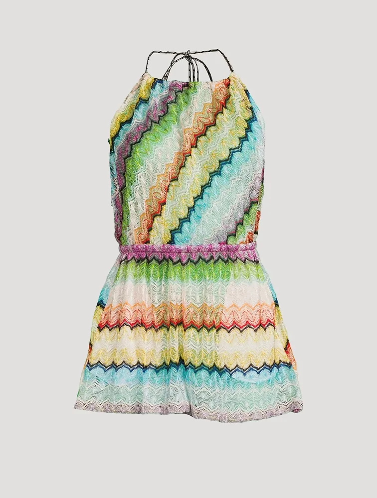 MISSONI Knit Halter Romper