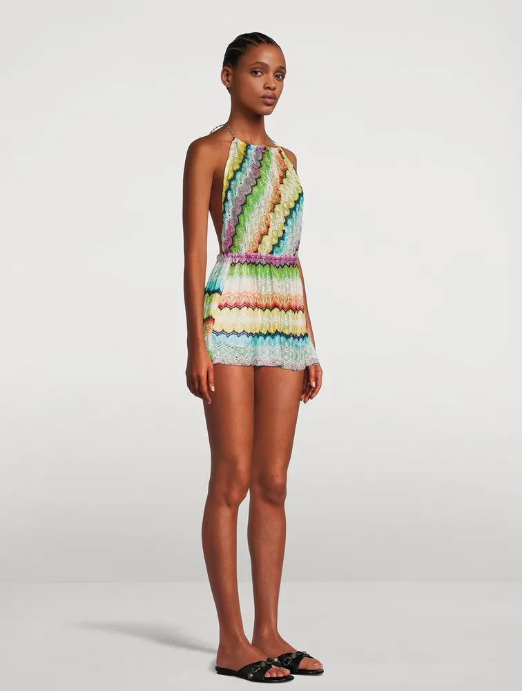 MISSONI Knit Halter Romper