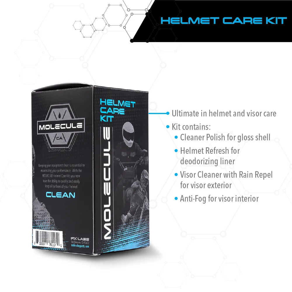 Molecule Helmet Care Kit (4 Bottles) 4 OZ