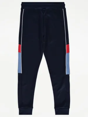 Navy Colour Block Legacy Edition Zip Up Tracksuit | Kids | George at ASDA