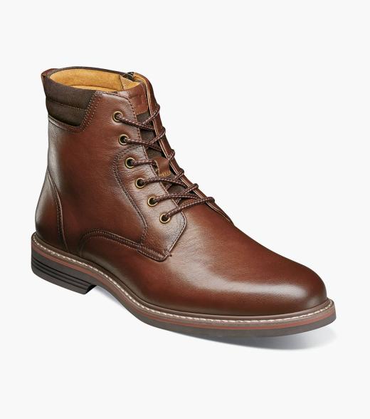 Norwalk Plain Toe Lace Up Boot