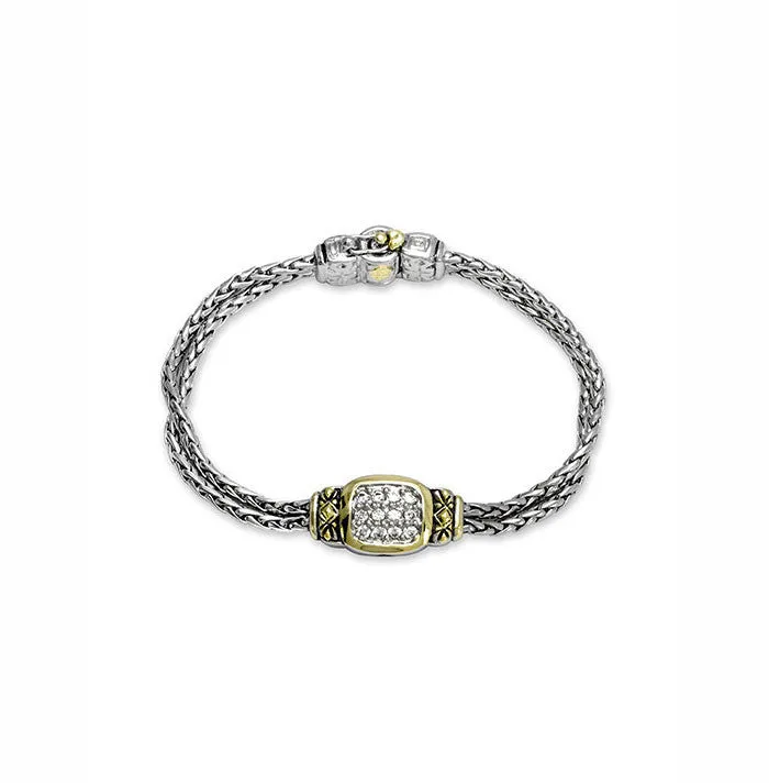 Nouveau CZ Double Strand Bracelet by John Medeiros