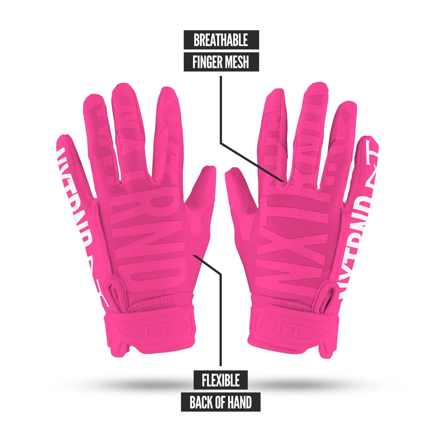 NXTRND G1 Football Gloves Pink