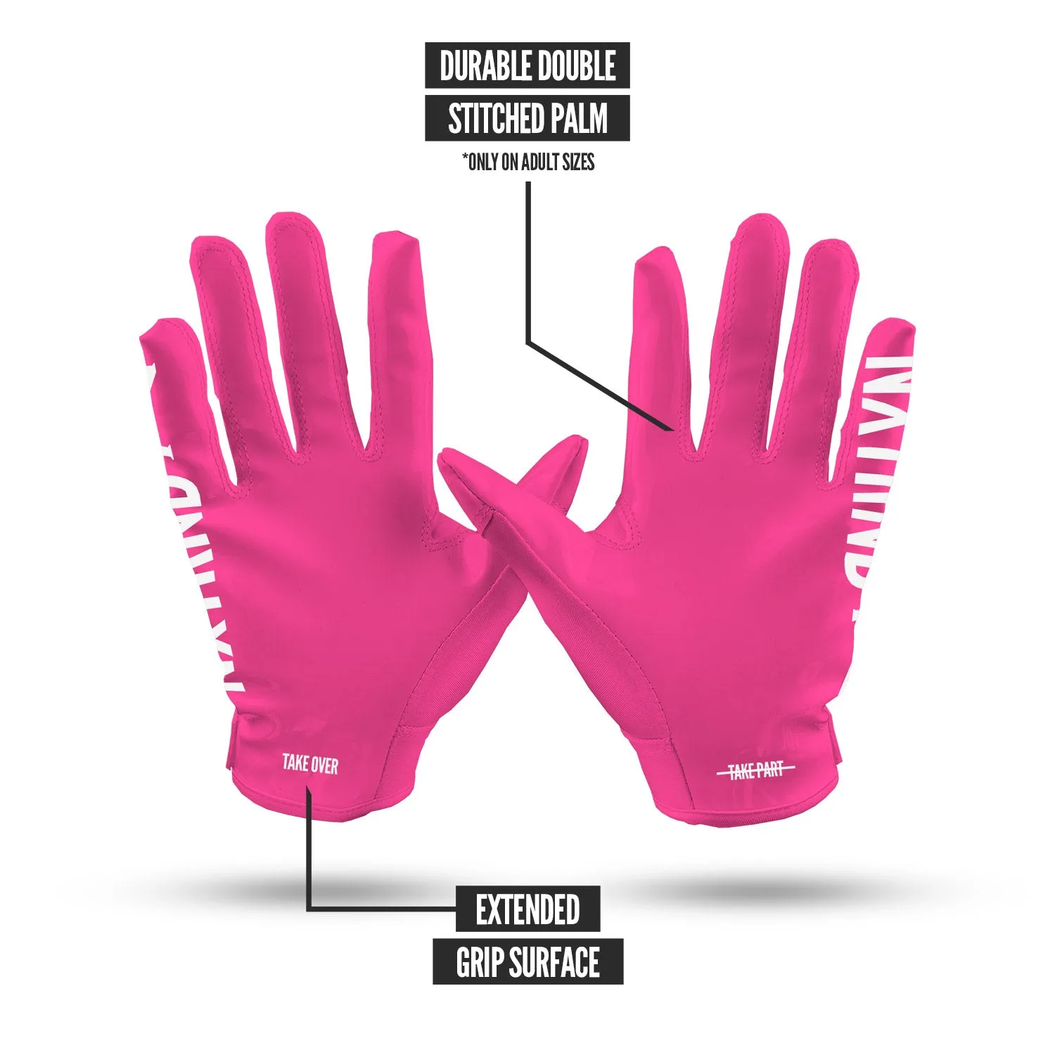 NXTRND G1 Football Gloves Pink