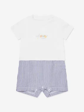 Off-White Baby Boys Funny Mix Romper in White