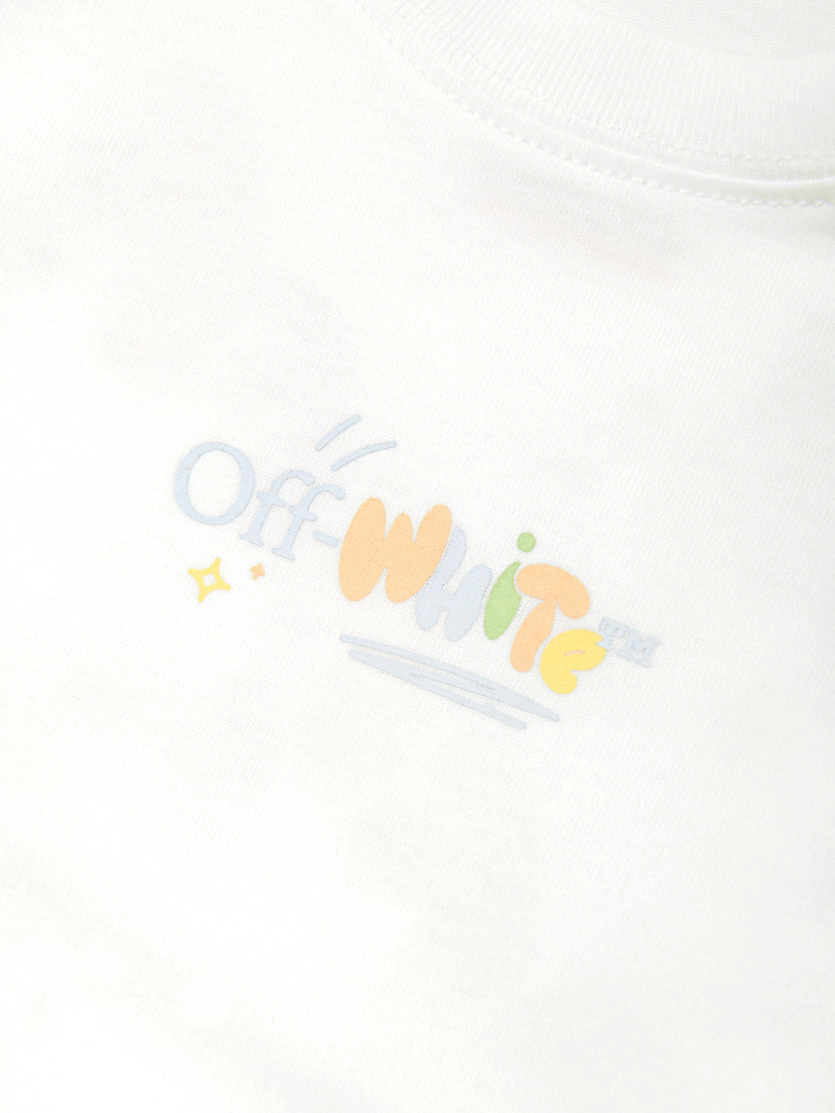 Off-White Baby Boys Funny Mix Romper in White