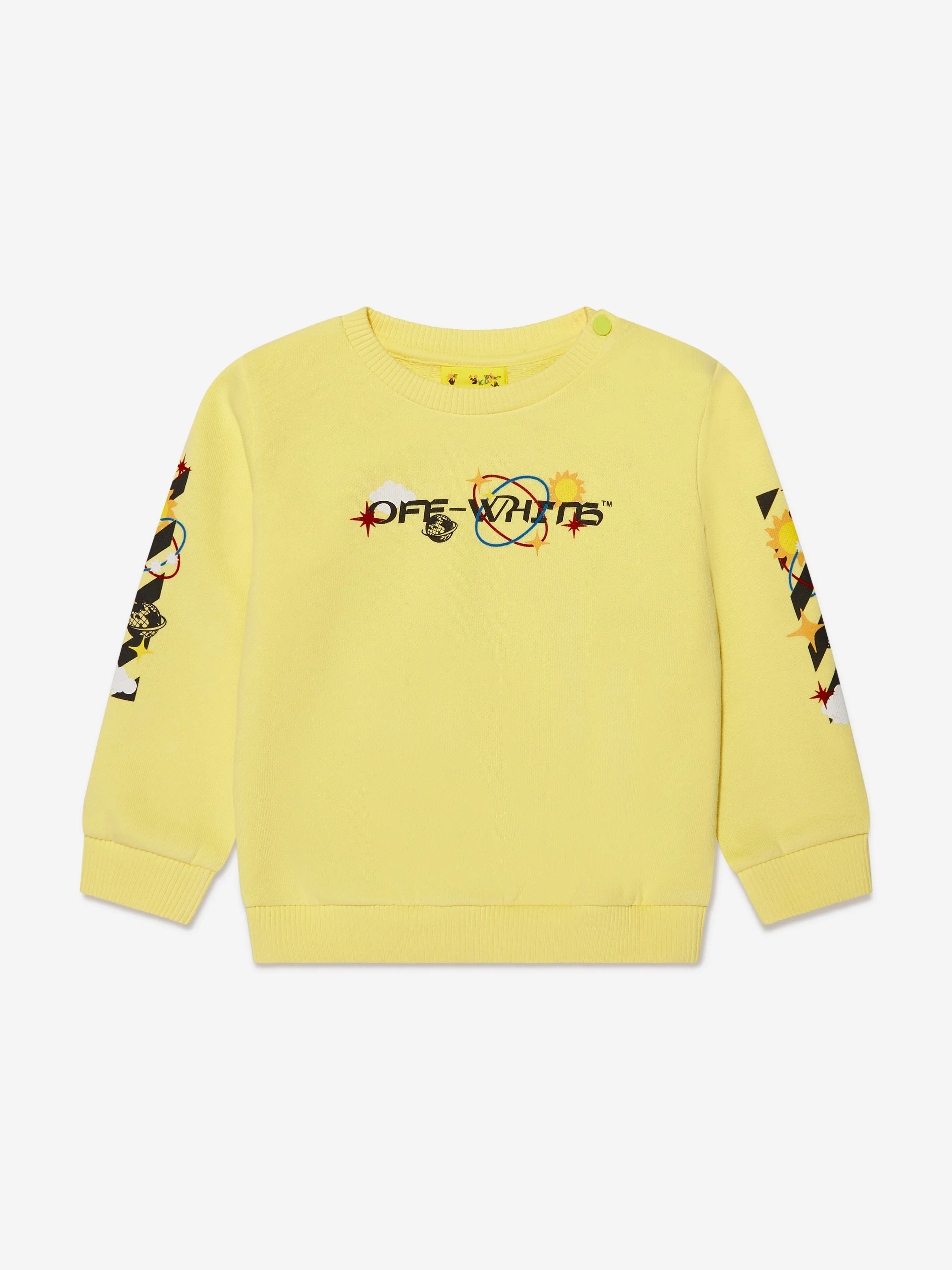 Off-White Baby Boys Off Planets Tracksuit in Yellow