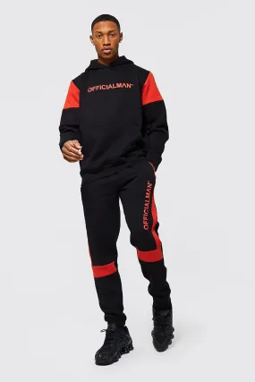 Official Man Colour Block Tracksuit