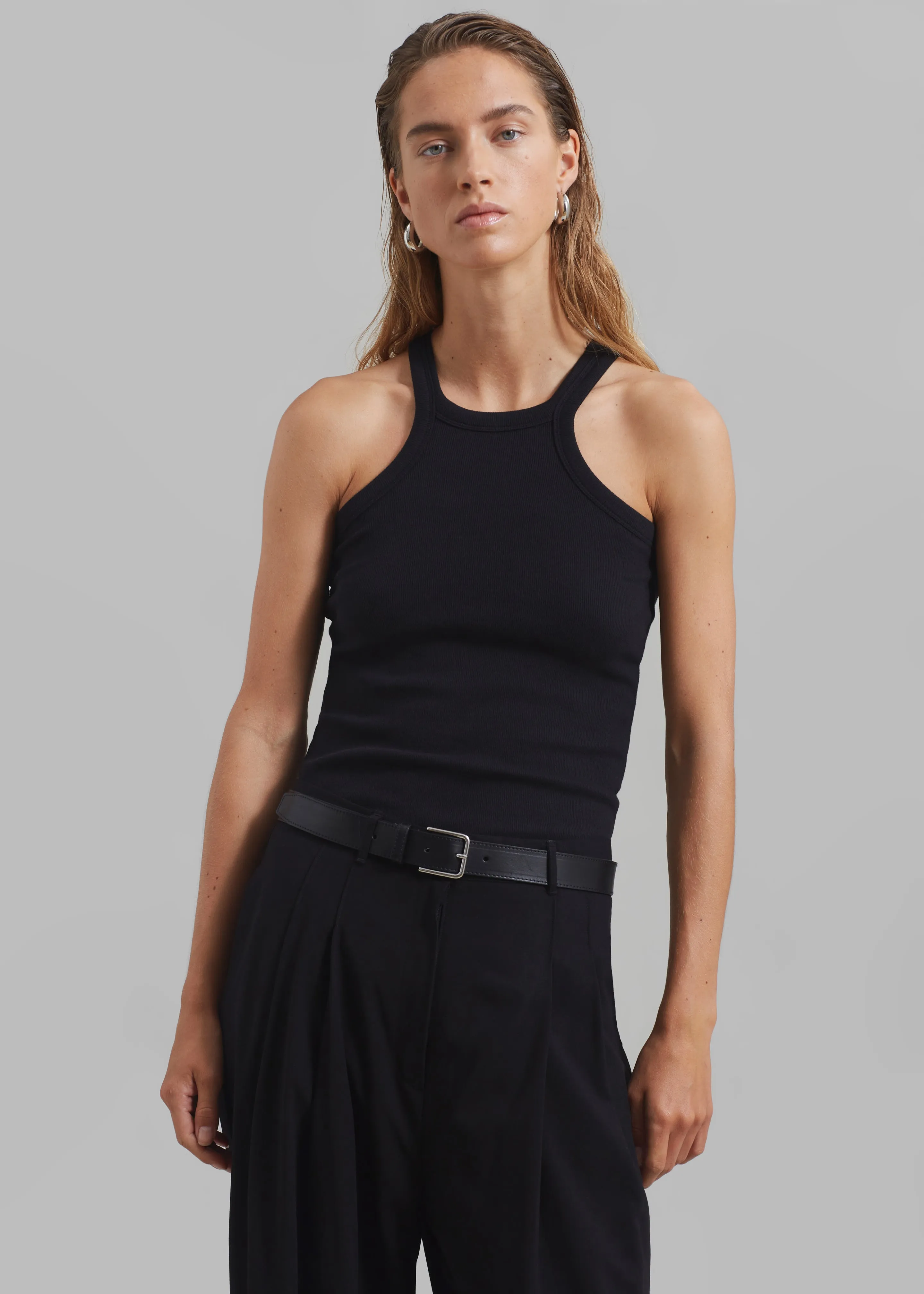 Omi Halter Tank Top - Black