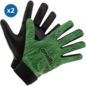 O'Neills Kids' Gravity GAA Gloves 2 Pack Green / Black