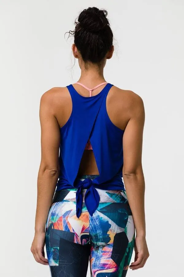 ONZIE // TIE BACK TANK - ROYAL