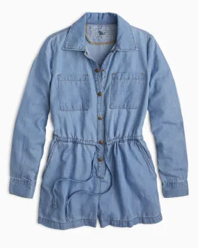 Organic Denim Romper Romper