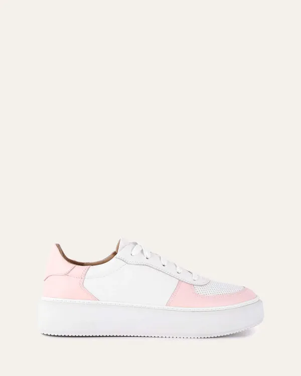 Otto sneakers white soft pink leather