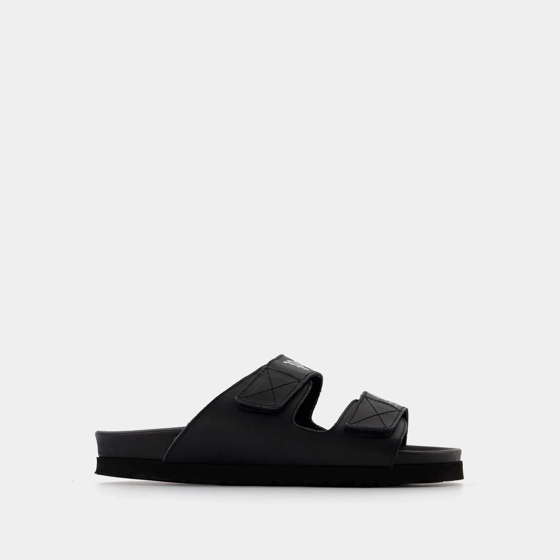 Palm Angels  Sandals - Palm Angels - Black/White - Leather