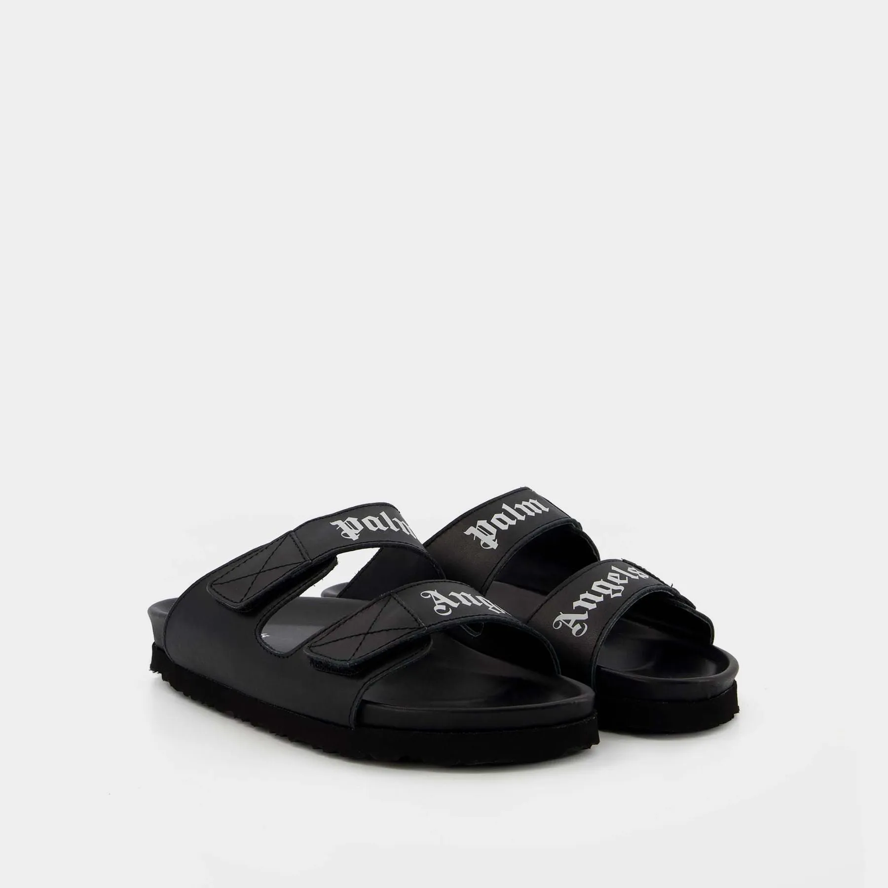 Palm Angels  Sandals - Palm Angels - Black/White - Leather