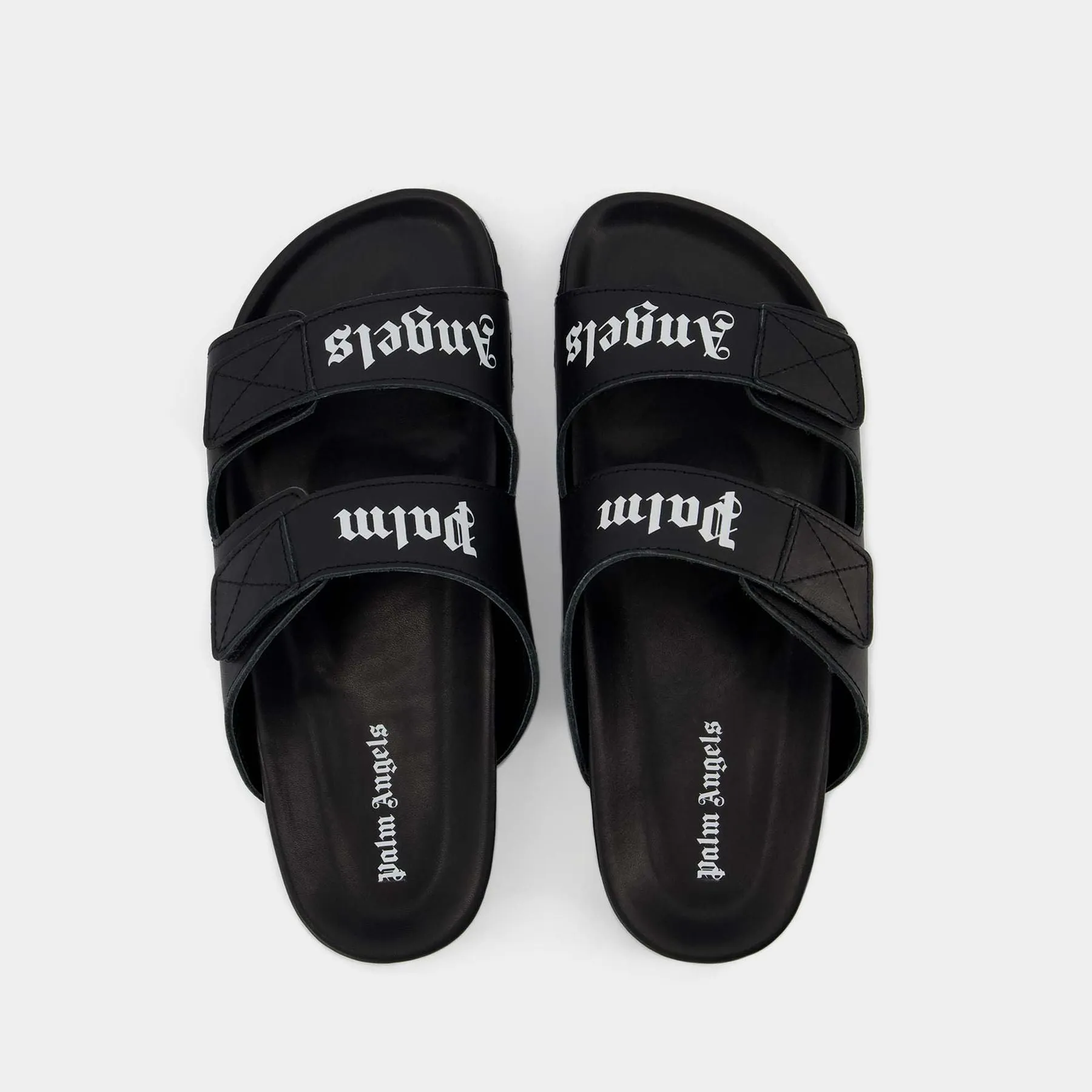 Palm Angels  Sandals - Palm Angels - Black/White - Leather