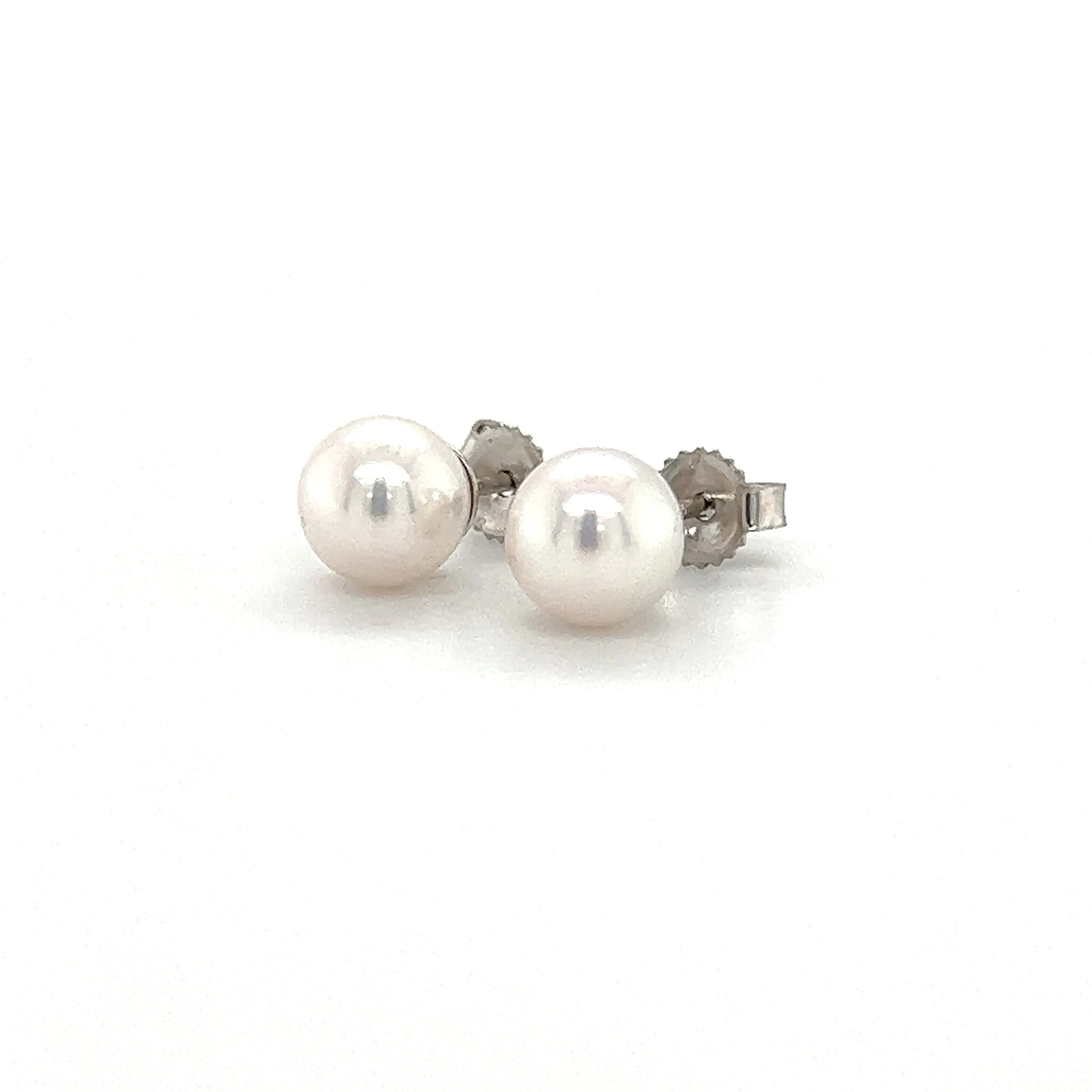 Pearl 6mm Stud Earrings in 14K Gold