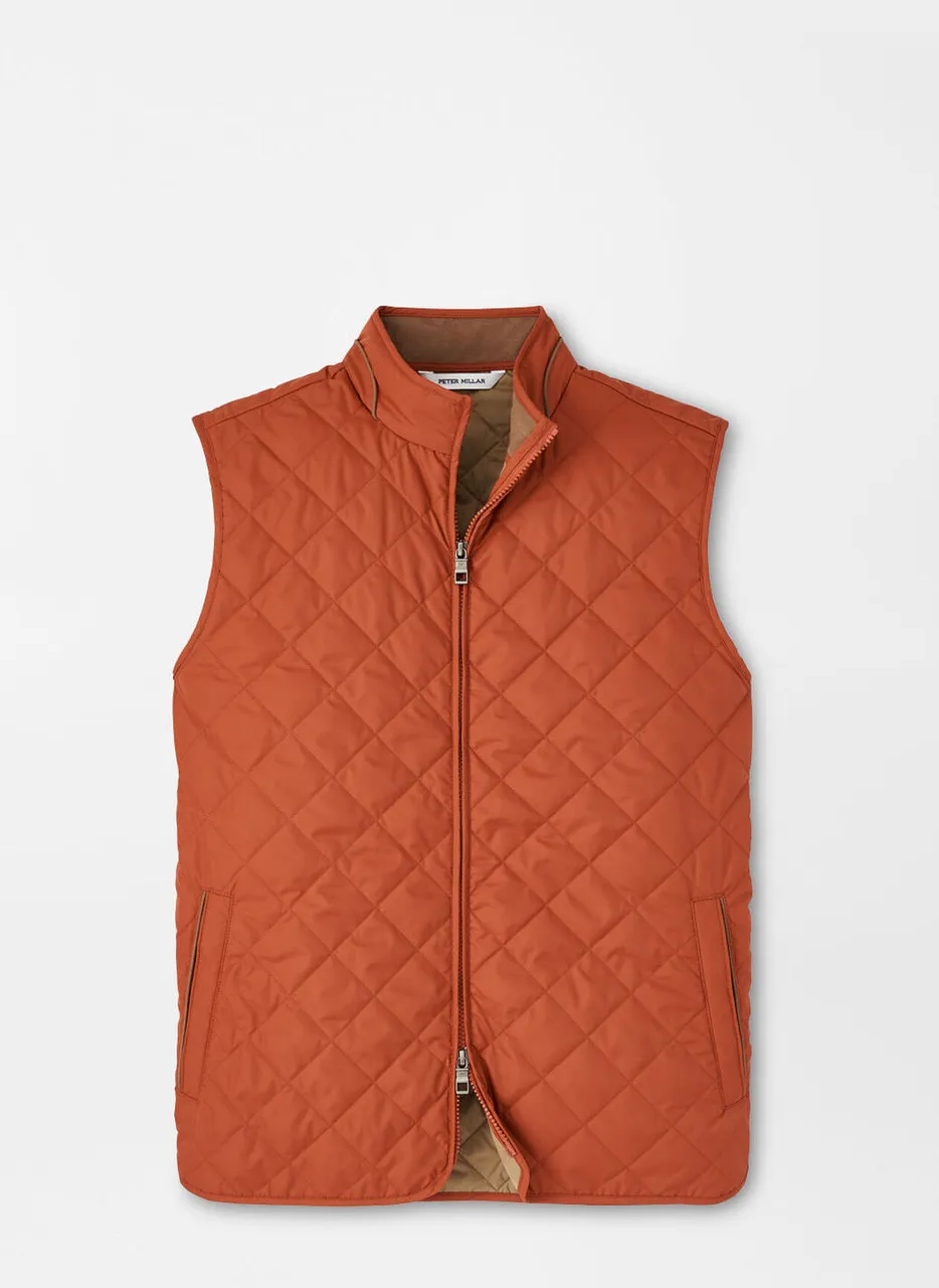 Peter Millar Essex Vest: Burnt Orange