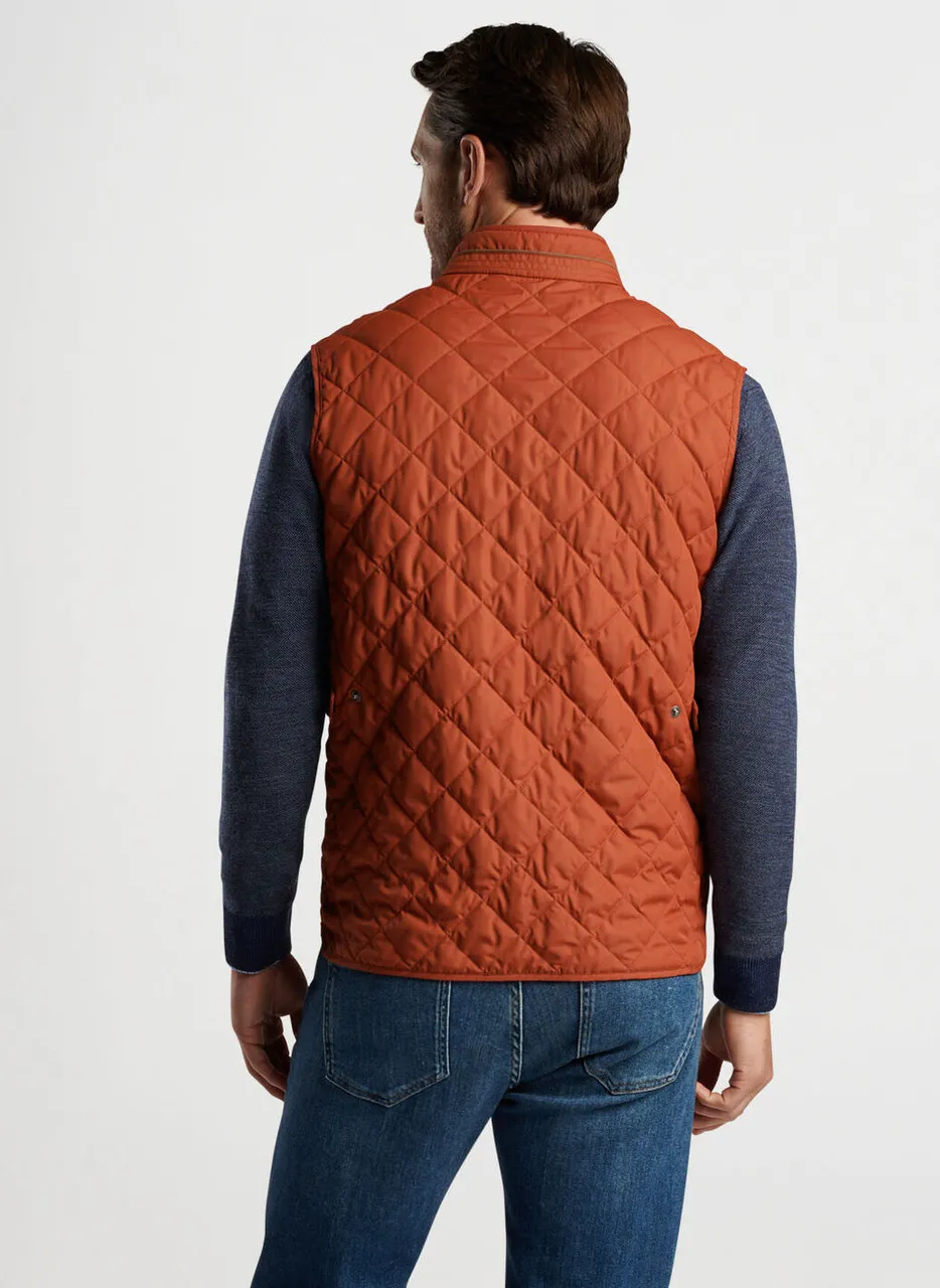 Peter Millar Essex Vest: Burnt Orange