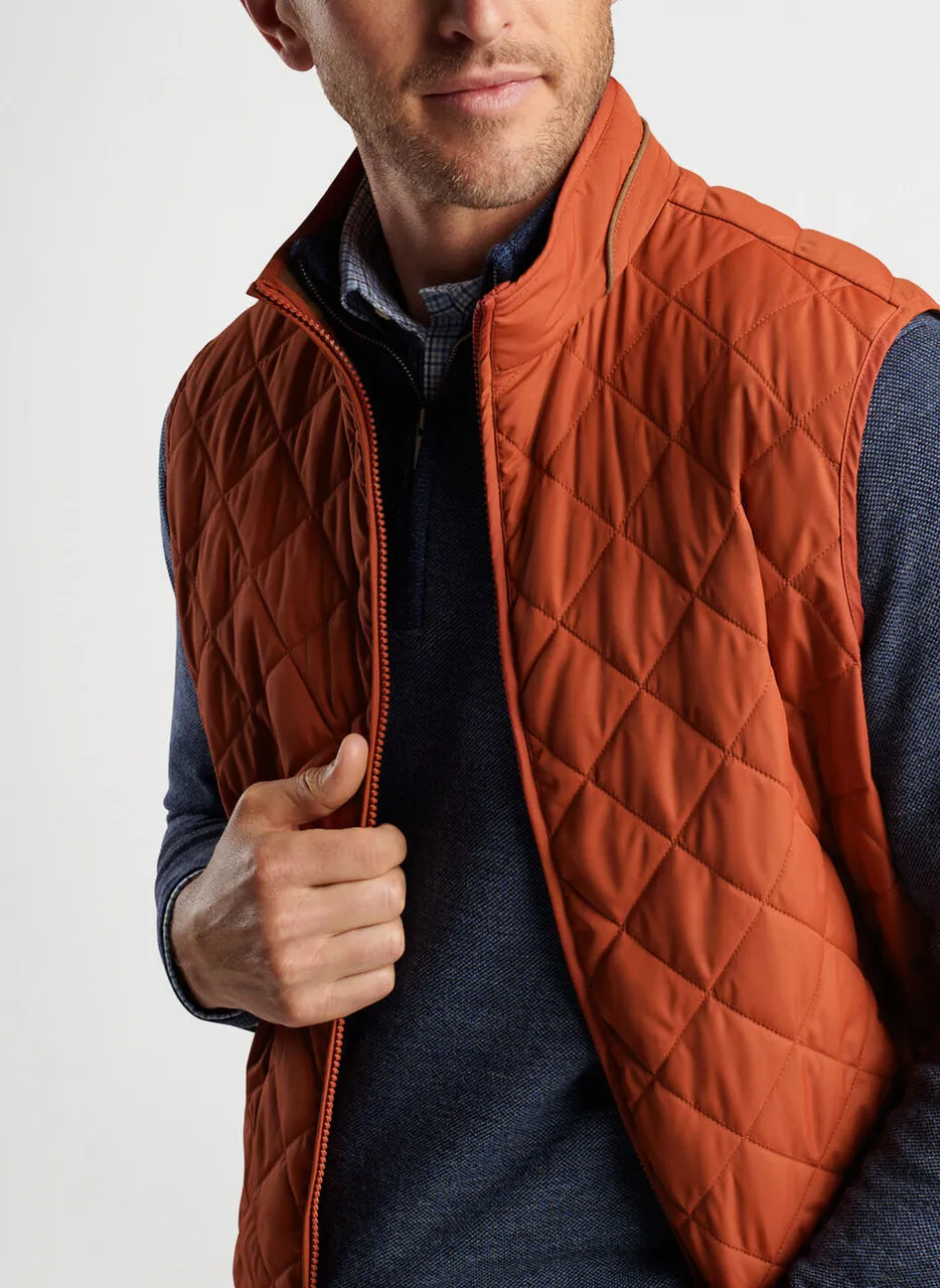 Peter Millar Essex Vest: Burnt Orange