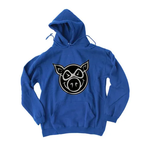 Pig Skateboard Sweatshirt Pig Head Royal