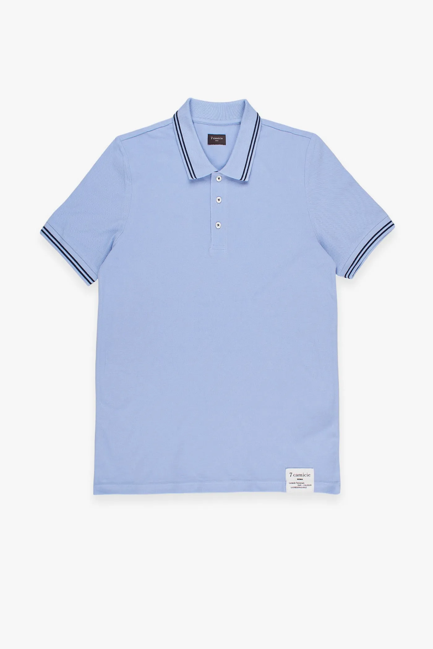 Piquet Man Polo Light Blue