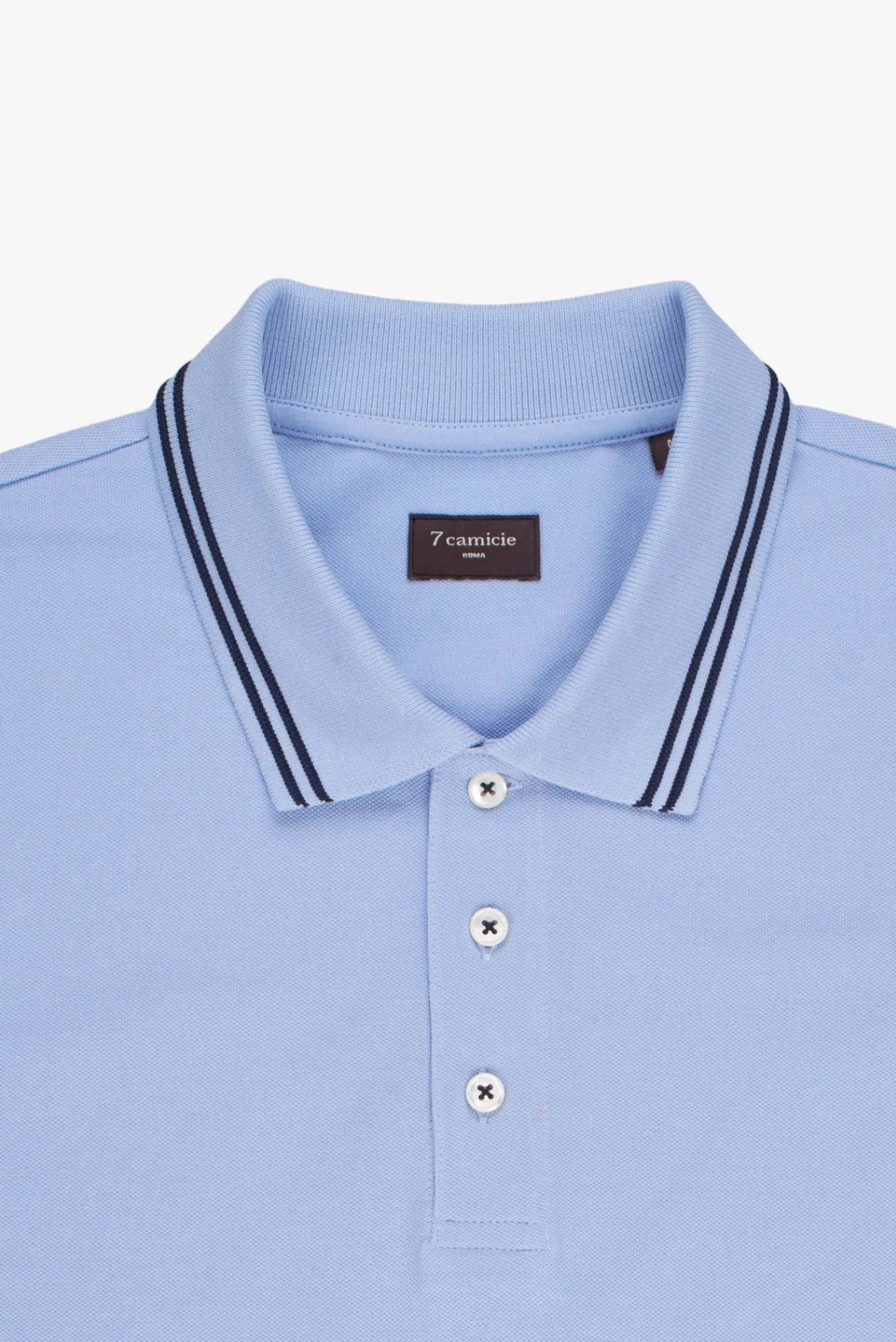 Piquet Man Polo Light Blue