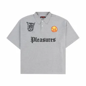 Pleasures Wyatt Boxy Polo (Grey)