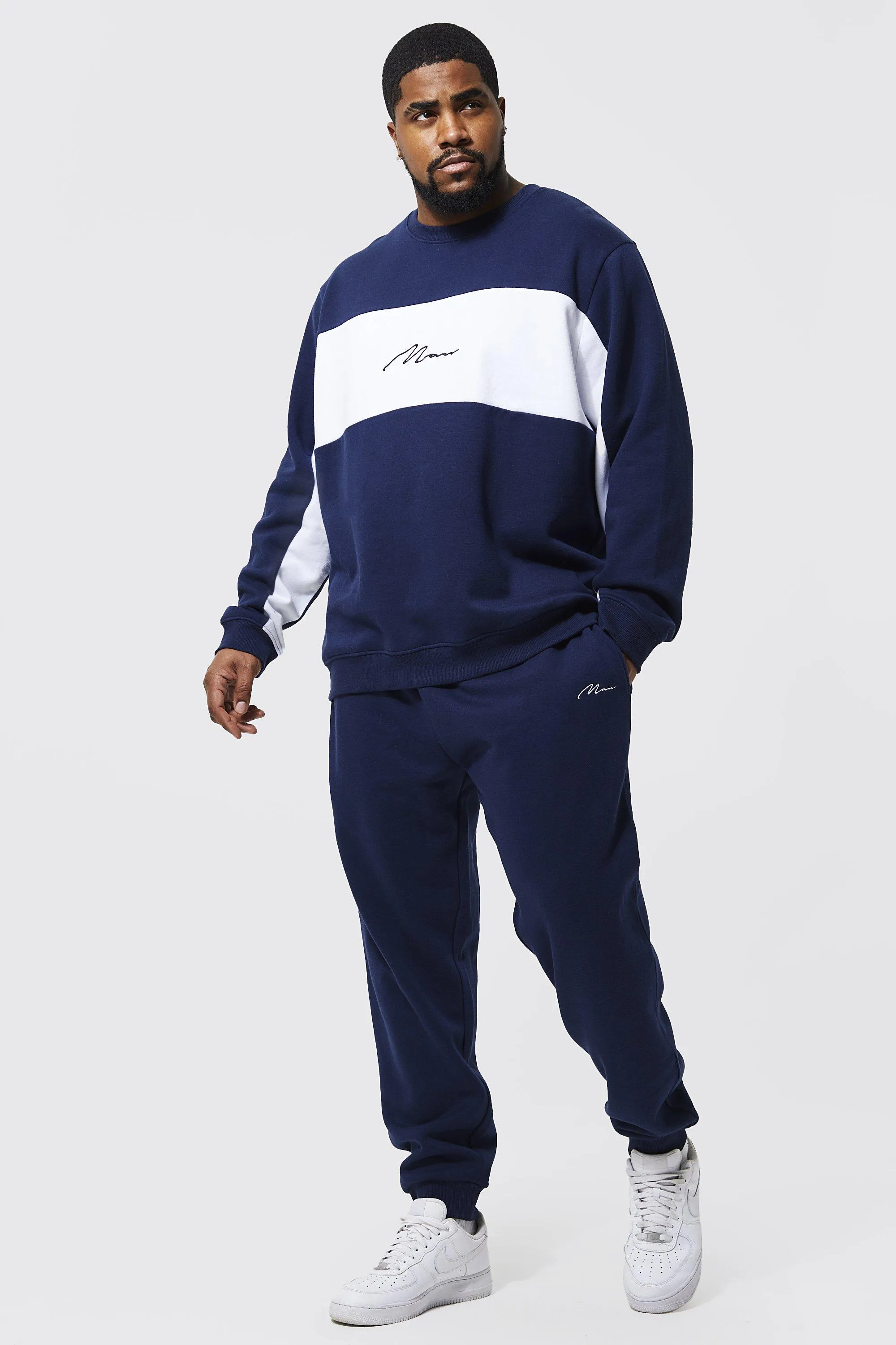 Plus Colour Block Tracksuit