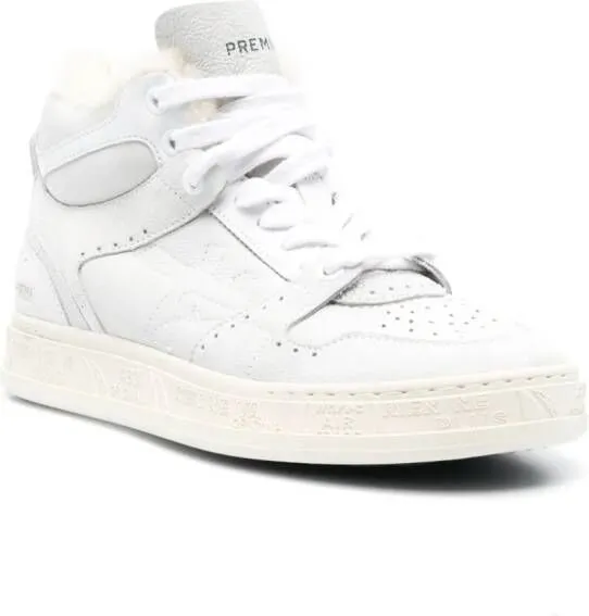 Premiata Mid-Quinn leather sneakers White