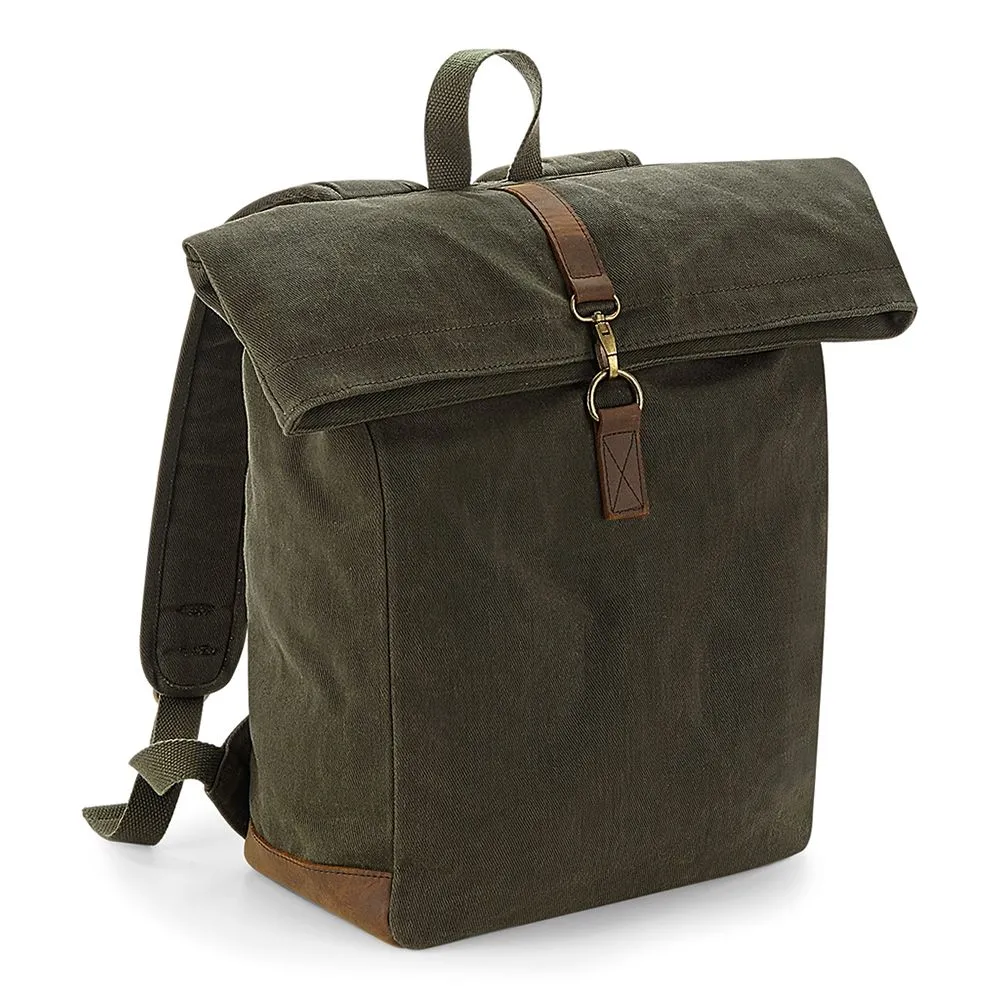 Quadra - Heritage Waxed Canvas Backpack - QD655