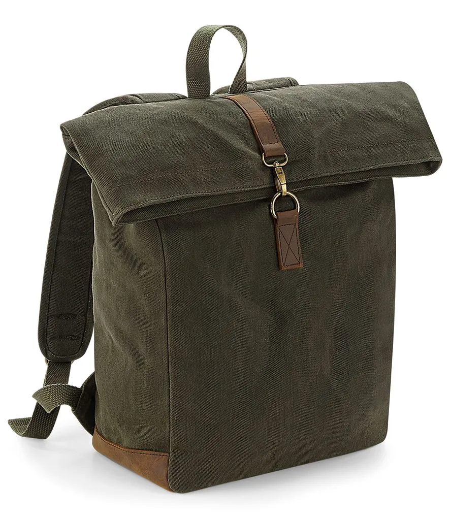 Quadra - Heritage Waxed Canvas Backpack - QD655