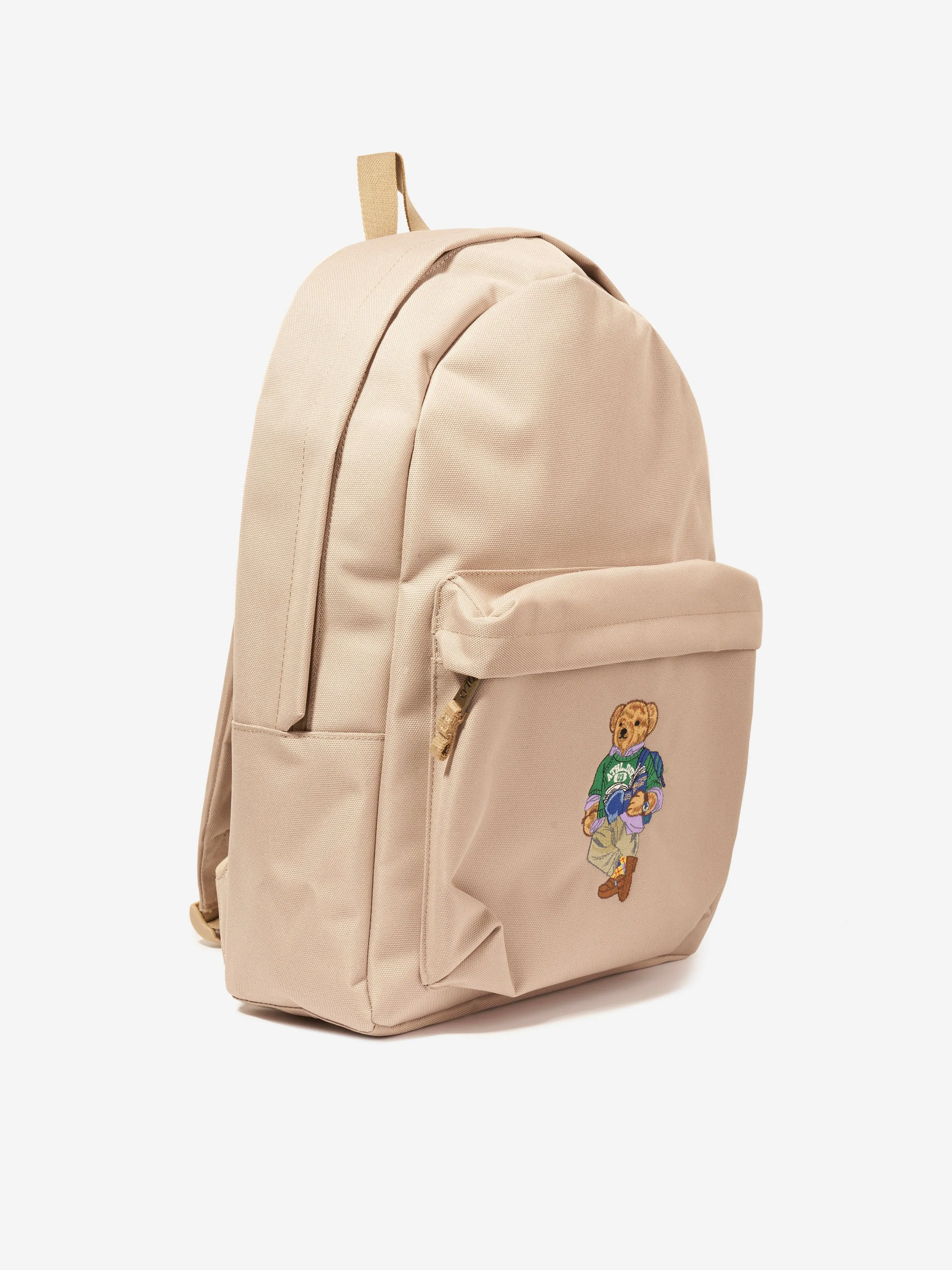 Ralph Lauren Boys Polo Bear Backpack in Beige