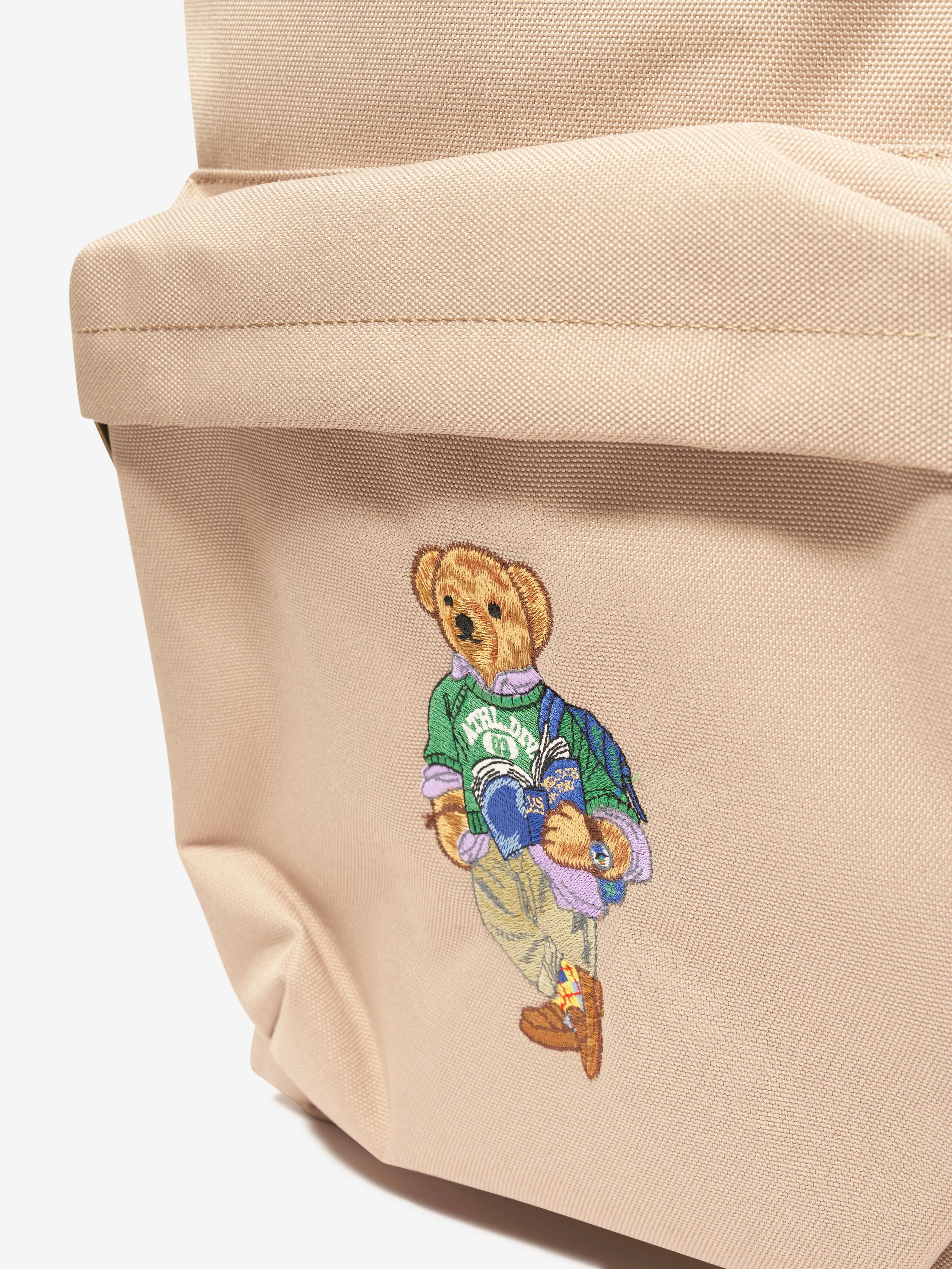 Ralph Lauren Boys Polo Bear Backpack in Beige