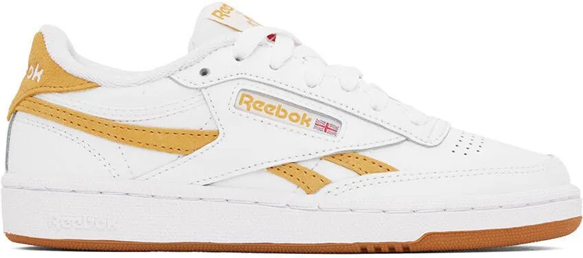 Reebok Classics White & Yellow Club C Revenge Sneakers