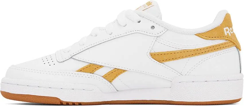 Reebok Classics White & Yellow Club C Revenge Sneakers