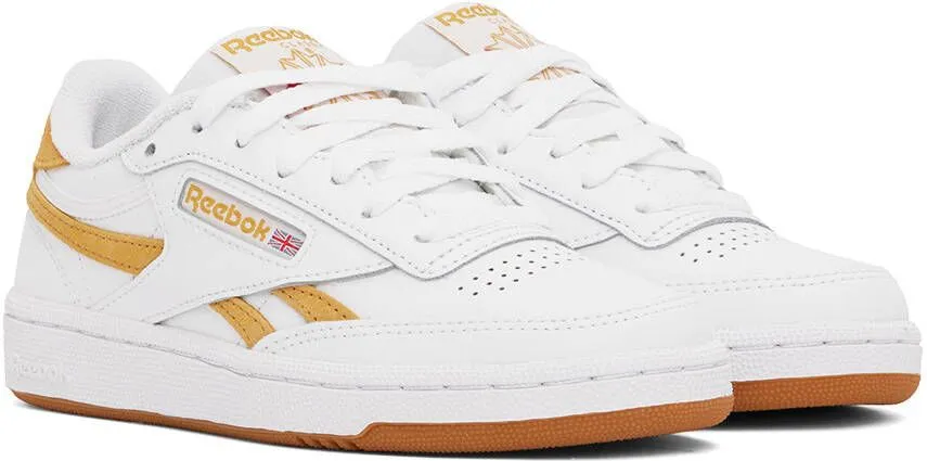 Reebok Classics White & Yellow Club C Revenge Sneakers