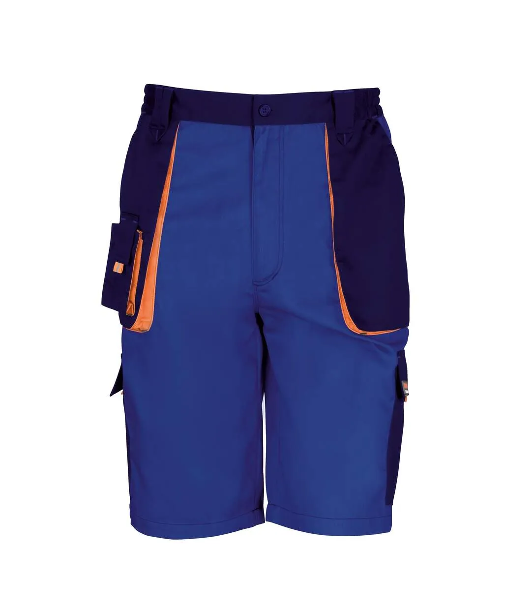 Result Unisex Work-Guard Lite Workwear Shorts (Breathable And Windproof) (Grey / Black / Orange) (UTRW3714)