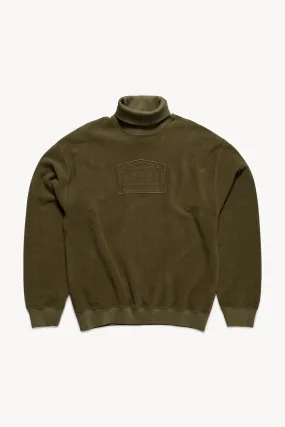 Reverse Fleece Turtleneck Sweat